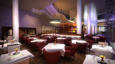 The new Marriott includes the L.A. Market restaurant.
