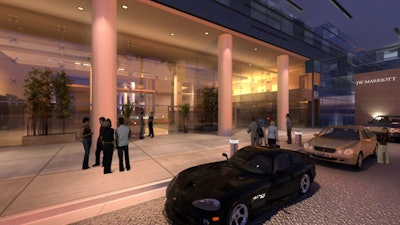 The Marriott shares a soaring 54-story tower with the Ritz-Carlton, opening in March.