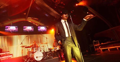 R&B artist Ne-Yo performed a nearly 30-minute set just before the party wrapped.