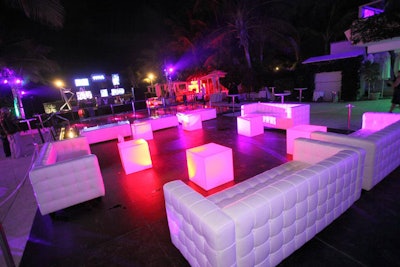 3B Productions erected a platform over the Sagamore's pool for the Playboy V.I.P. area.