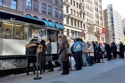 About 600 consumers were given access to the secret locations and times of the food trucks. Each guest had to check in with a code word to prove they had participated in the online trivia contest.