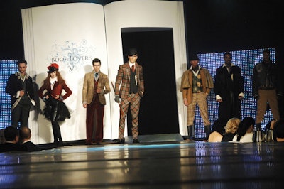 A scene inspired by Sir Arthur Conan Doyle's The Complete Sherlock Holmes included vintage looks from designer Farley Chatto.