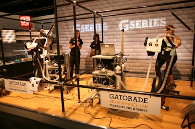 Gatorade created a Gatorade Performance Center at the Super Bowl Media Center in Fort Lauderdale, where the company's Sports Science Institute conducted physical endurance and stress tests on N.F.L. athletes and celebrities.
