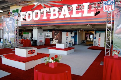 Phoenix-based M Group Scenic produced the N.F.L. On Location hospitality areas on the club level of the Stadium.