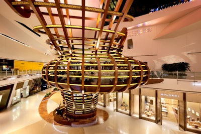 Architect David Rockwell and the Rockwell Group created the sculptural tree house at Mastro's.