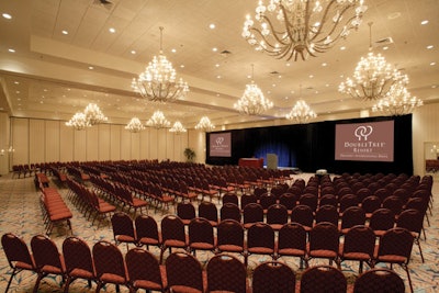 The Great Lakes ballroom can accommodate as many as 1,000 people or divide into three spaces.