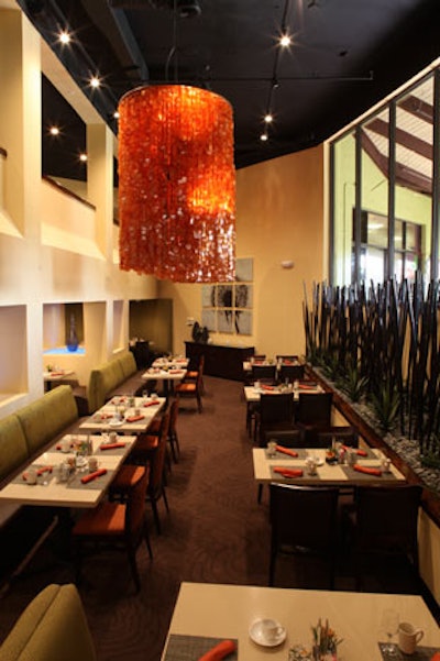The Bamboo Grille can seat 270 people throughout its indoor and outdoor dining areas.