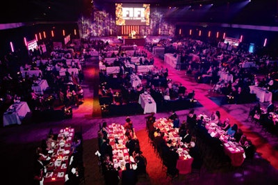 Guests watched the Fragrance Foundation's FiFi Awards from lounges.