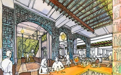 The Central Park area will have a lounge with working fire pits.