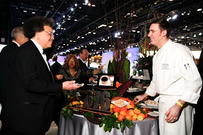 The Omni Hotel's restaurant and bar 676 was among the evening's 12 dessert sponsors.