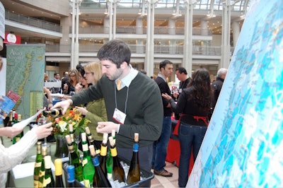 Reps from 100 wineries poured tastes of 600 wines.