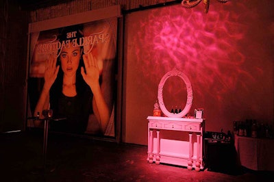 Frames sat upon bars, giving the appearance that guests were looking into a mirror—finding the bartender instead of their own visage on the other side.