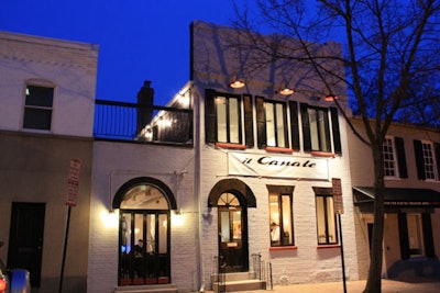 Il Canale is steps from the C&O Canal in Georgetown.