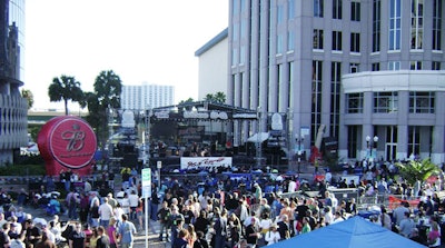 City of Orlando staffers and Cox Events Groups transformed the City Hall Plaza into a concert venue for the fourth annual festival.