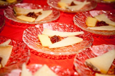 A Spanish cheese bar included Manchego, Majorero, and Tetilla cheeses.