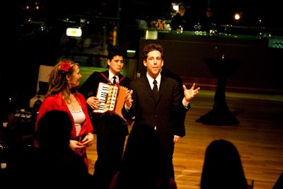 Actors with the improv troupe the National Theatre of the World performed an interpretation of Carmen.