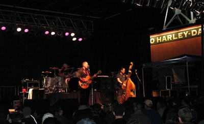Reverend Horton Heat, one of two bands headlining Bike Week, performed on Saturday night.