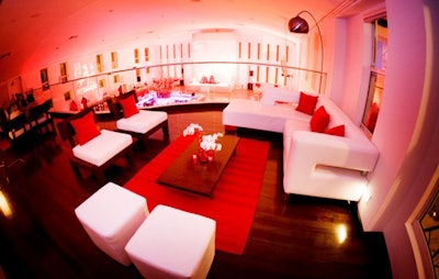 Room Service provided its regular donation to the Search Foundation on behalf of Grand Marnier following the spirit brand's red-themed party during the 2010 South Beach Wine and Food Festival.