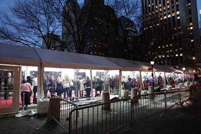 15/40 Productions handled the arrivals tent, red carpet, and the subflooring needed to support the structure.