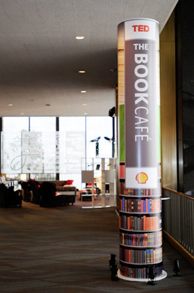 Conference speakers signed copies of their works in the 'Book Cafe' social space.