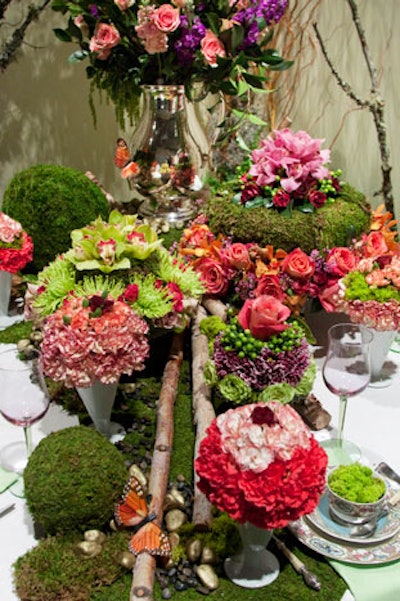 A so-called 'Tablescapes' section showcases the work of local firms such as Flaire Design Studio.