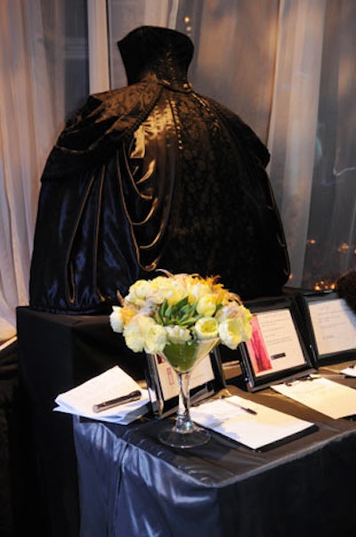 Silent auction tables lined the main dining area.