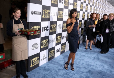 Actress Taraji P. Henson arrived on the blue carpet, where Jameson Irish Whiskey was on hand with cocktails.