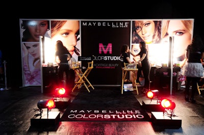 Makeup artists at Maybelline's pop-up Color Studio provided free consultations for attendees.