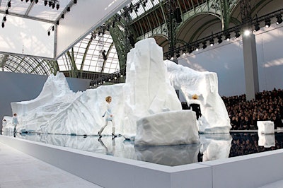 Inspired by Sweden's Ice Hotel and designed to mimic the North Pole, the show's backdrop was returned to its original location under a license-to-import agreement.