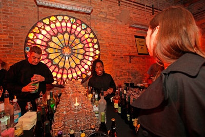 Offerings at the bar included liquor from 4 Rebels Vodka and Death's Door Spirits, beer from Three Floyds Brewing Company, and wines from Van Duzer Vineyards and August Hill Winery.