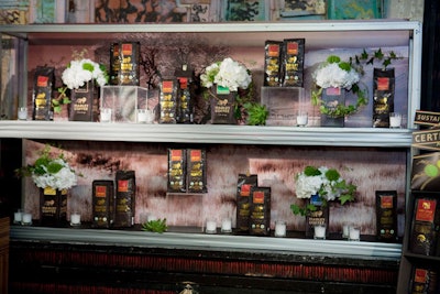 Display areas were devoted to Marley Coffee, a product co-founded by the singer's son Rohan.