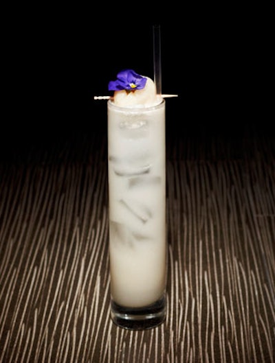 Specialty cocktails include the shiso lavender mojito made with soju, lime, shiso leaf, and lavender, and the White Lotus, with sake, lychee, crème de coconut, and passion fruit.