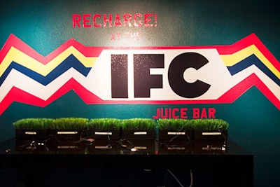 IFC put in a juice bar where guests can charge phones and computers.