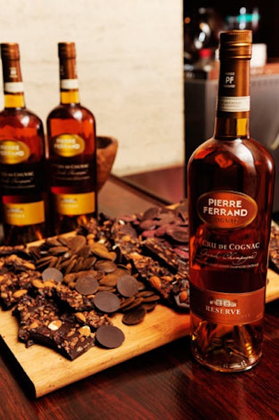 For guests who didn't want to partake in the waltzing, the opera supplied a brandy and chocolate bar from sponsors Pierre Ferrand Cognac and Pure Dark Chocolate.