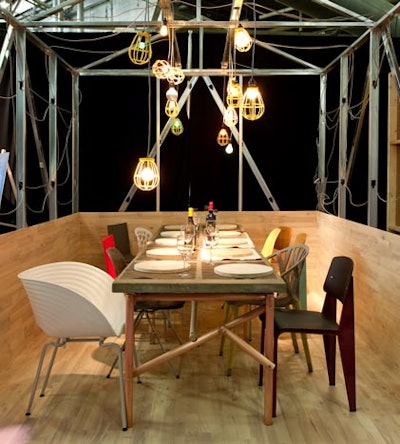Rich Brilliant Willing's modern take on a barn had plenty of raw touches, as well as a mix of chairs in classic modernist styles.