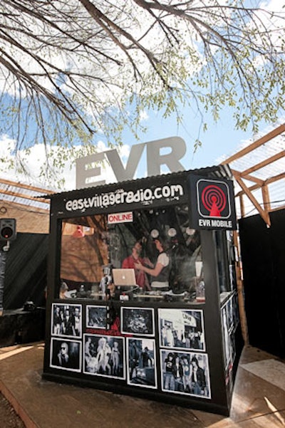 As in previous years, East Village Radio set up camp in the fort for all of its SXSW broadcasts.
