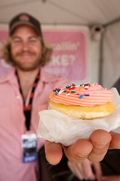 Austin bakery Hey Cupcake! hosted a dessert stand, an usual site at the BBQ and Tex-Mex dominated festival.