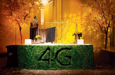 At the Consumer Electronics Show in Las Vegas in January, Sprint's press event included a moss-covered bar designed by Fresh Wata.