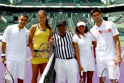 British pop singer Jay Sean and pro Ana Ivanovic were victorious over competitors Mel B., a former Spice Girl, and pro Novak Djokovic.