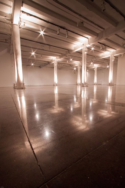 Designed as a photo studio as well as a venue for private events, the site has polished concrete floors, a 50-foot-long wall for projections, and 15-foot ceilings.
