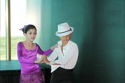 Dancers Kaitlyn Paez and Martin Rivas entertained the crowd at the 'Artfully Sweet' fund-raiser.