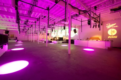 Charcoal's adjacent warehouse space served as the main venue for the all-night rave.