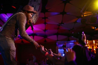 Will.i.am of the Black Eyed Peas performed at Bacardi's official concert after-party at the Conga Room.