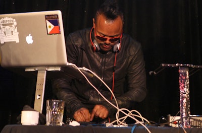 Apl.de.ap of the Black Eyed Peas spun for the crowd.