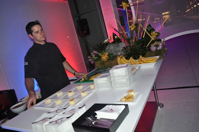 Mise En Place provided a made-to-order bananas foster station as one of its dessert options.