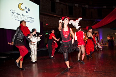 Local dance troupe Boston Youth Moves performed a carnival-themed tap dance routine.