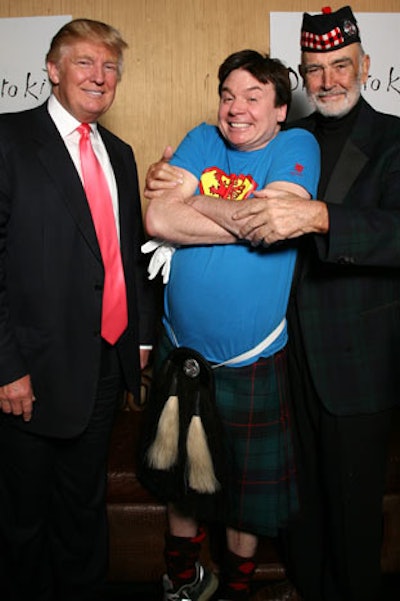 Hosted by Sir Sean Connery, the Monday-night event was also attended by actor Mike Myers and Donald Trump.