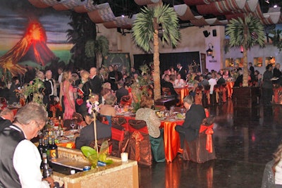 Dinner and performances took place in the zoo's event facility, the Safari Lodge.