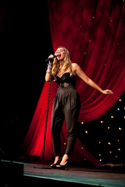 Leona Lewis was among the live performers at the gala.