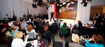 Comedian Richard Lewis performed for guests during the portion of the evening that showcased entertainment blog PopEater.